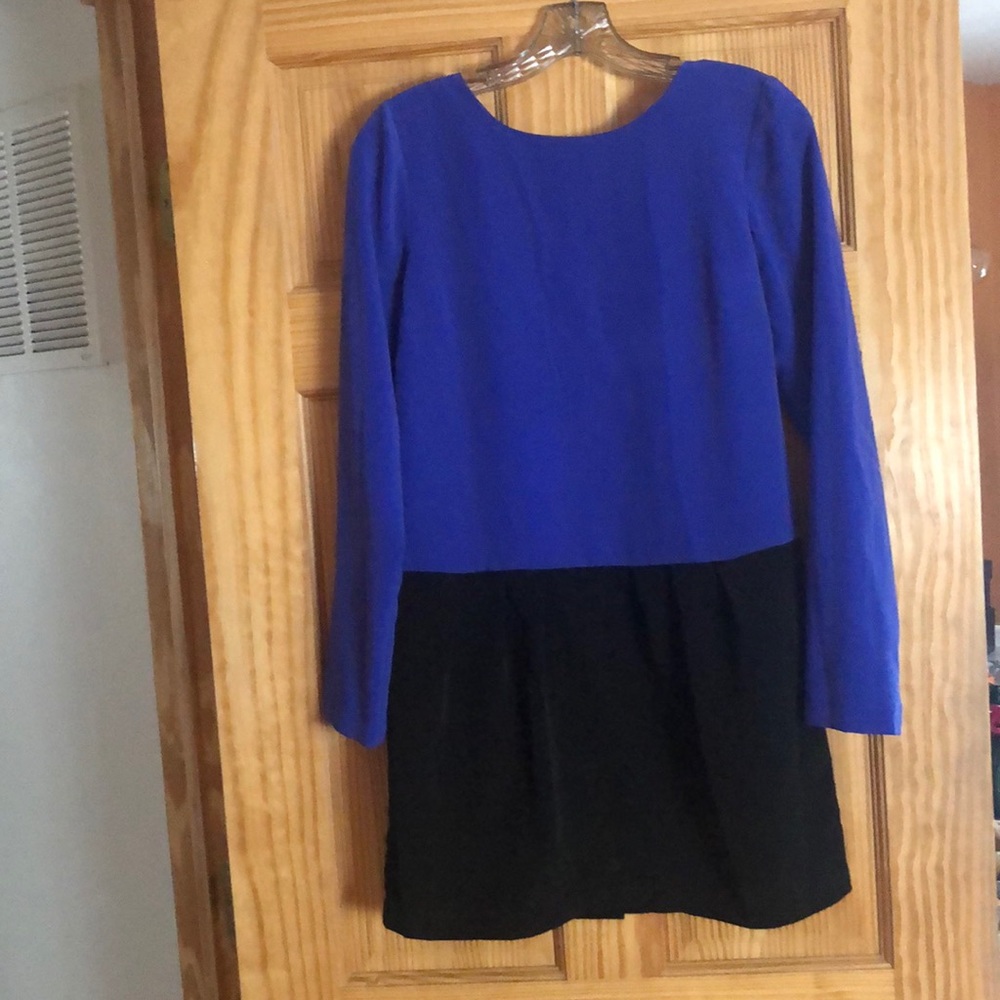 Bcbgeneration Blue and black long sleeve dress
